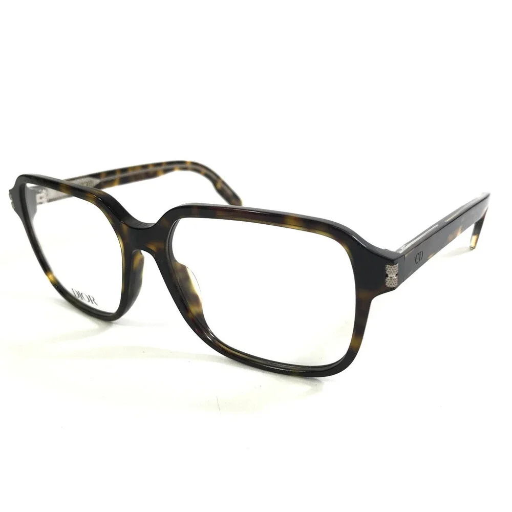 Dior Eyeglasses Frames NeoDiorO S2I 2000 Tortoise Square Full Rim 56-16-145